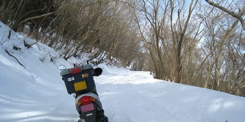 冬の奥武蔵グリーンライン雪中ツーリング