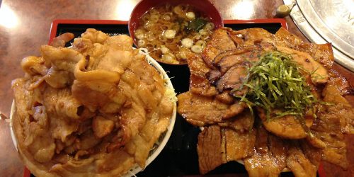 2016/9/22 直火焼き豚丼専門店 木ノ下で「ひまわり丼」と「S丼」