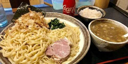 2019/9/4 秋田ラーメンはまで「背脂魚つけ麺(大盛)」