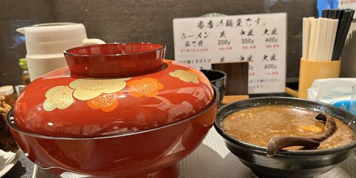 2022/8/2 秋田ラーメンはま113-カレーつけ麺(怪獣盛り)、パイカ丼ミニ特盛