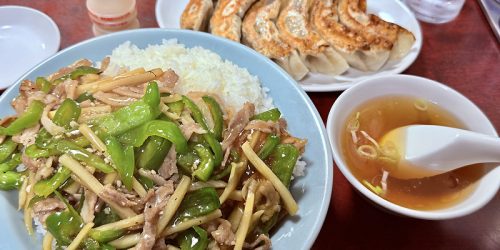 2025/10/19 中華いるま-ピーマン肉炒め飯(大盛)-埼玉県入間市